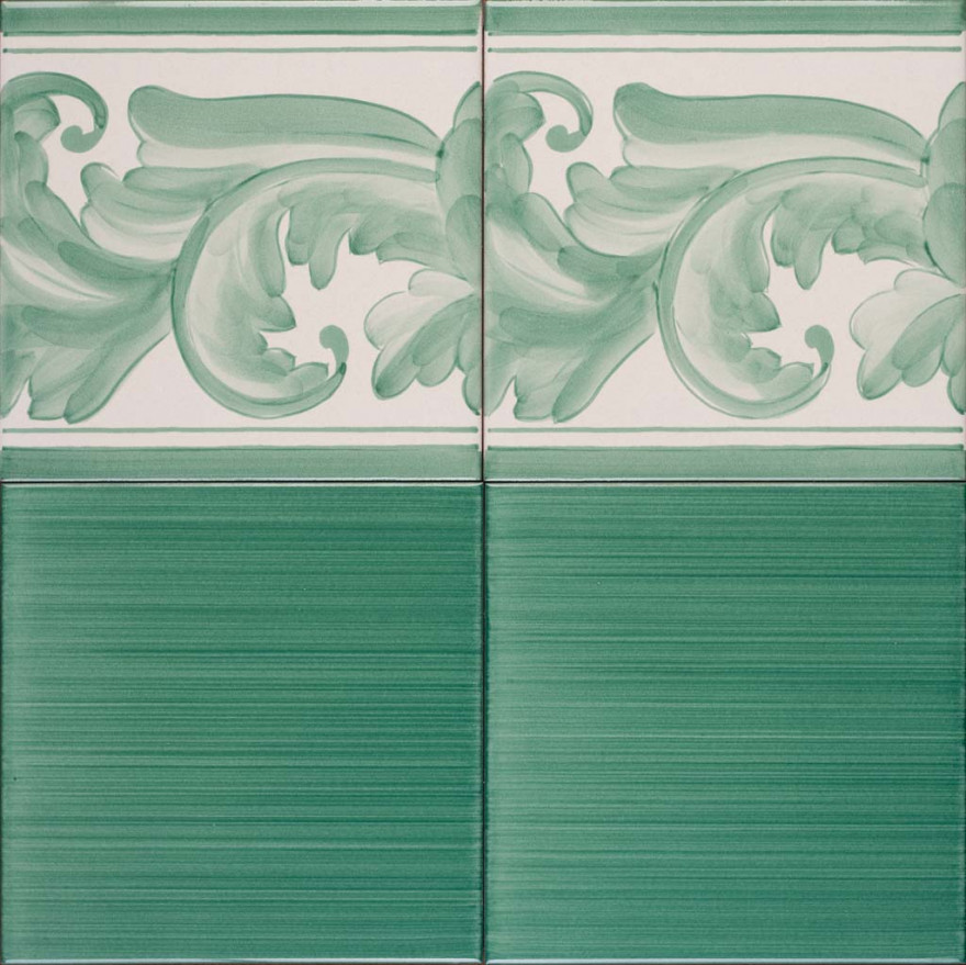 Pennellato 140 con bordura barocca