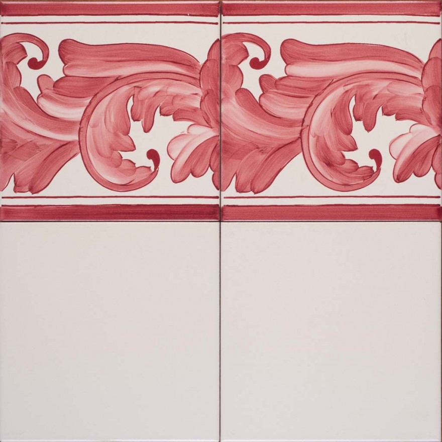 Bianco antico con bordura barocca 7