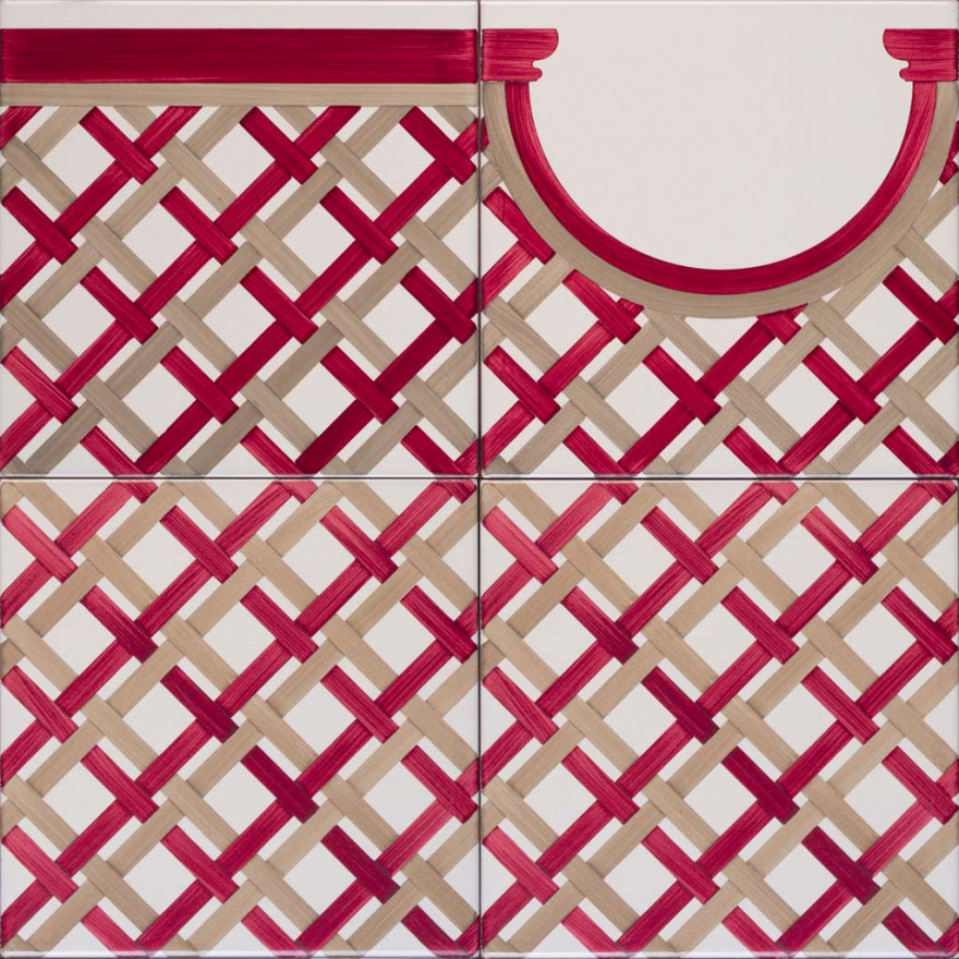 Intreccio 7 e 63 con bordura e bordura curva