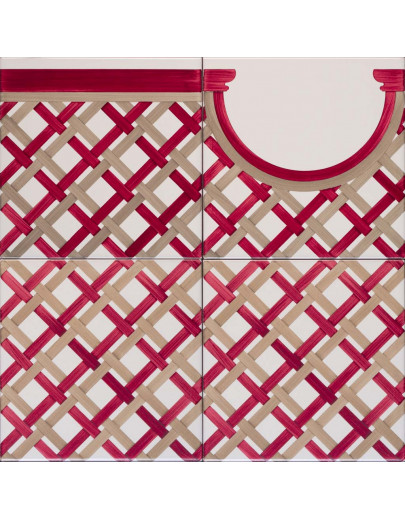 Intreccio 7 e 63 con bordura e bordura curva