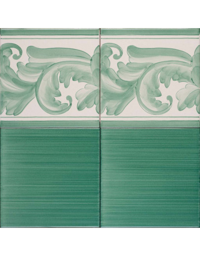 Pennellato 140 con bordura barocca